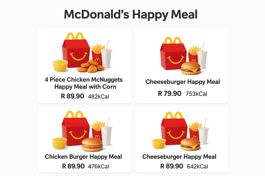 Happy Meal Menu Prices